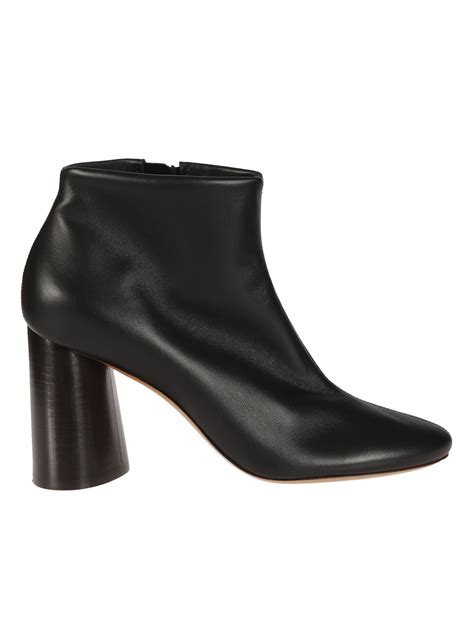 celine elliptic heel|Women's Elliptic Heel Zippered Shiny Kidskin Ankle Boot .